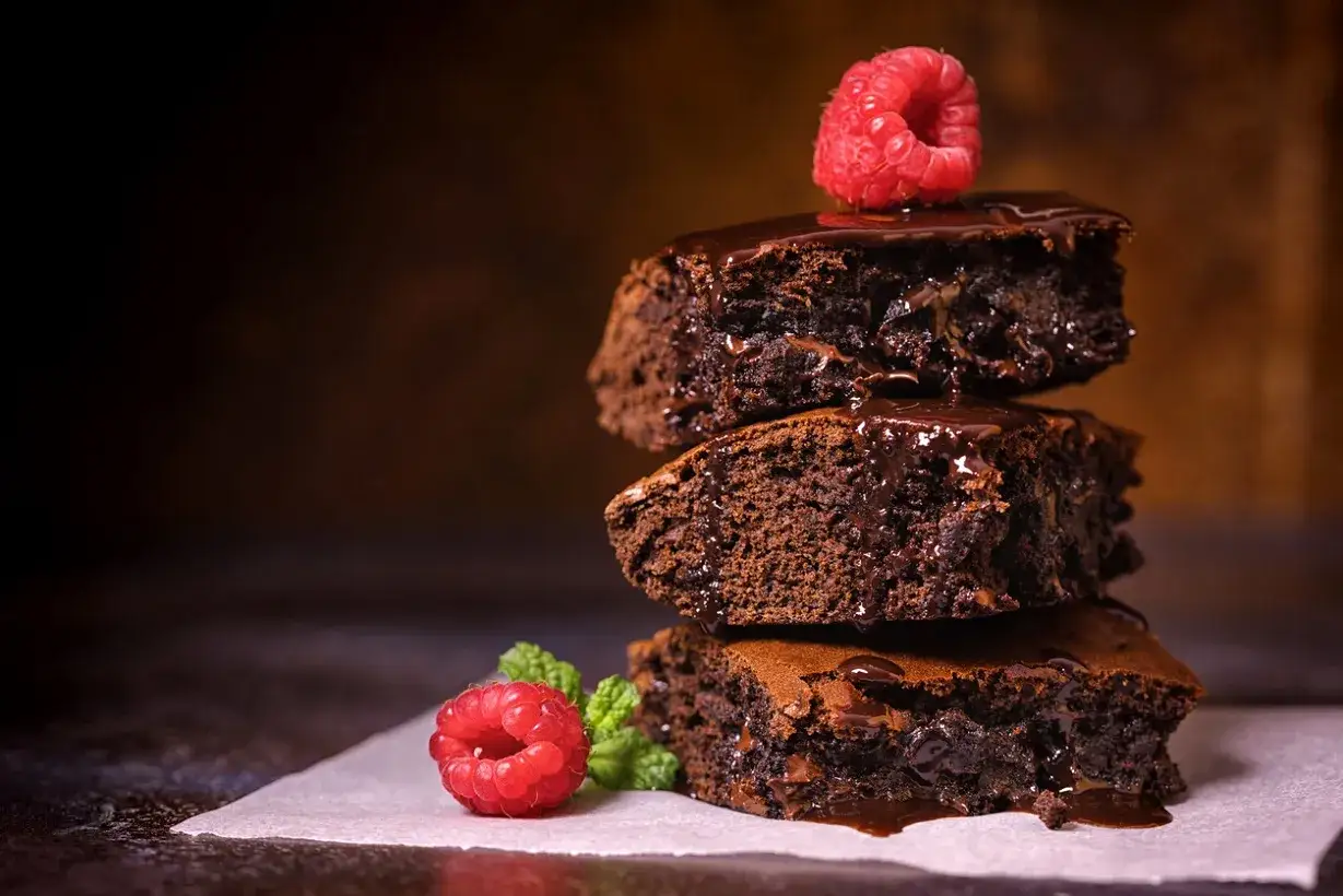 Składniki na idealne brownie gorzka czekolada masło