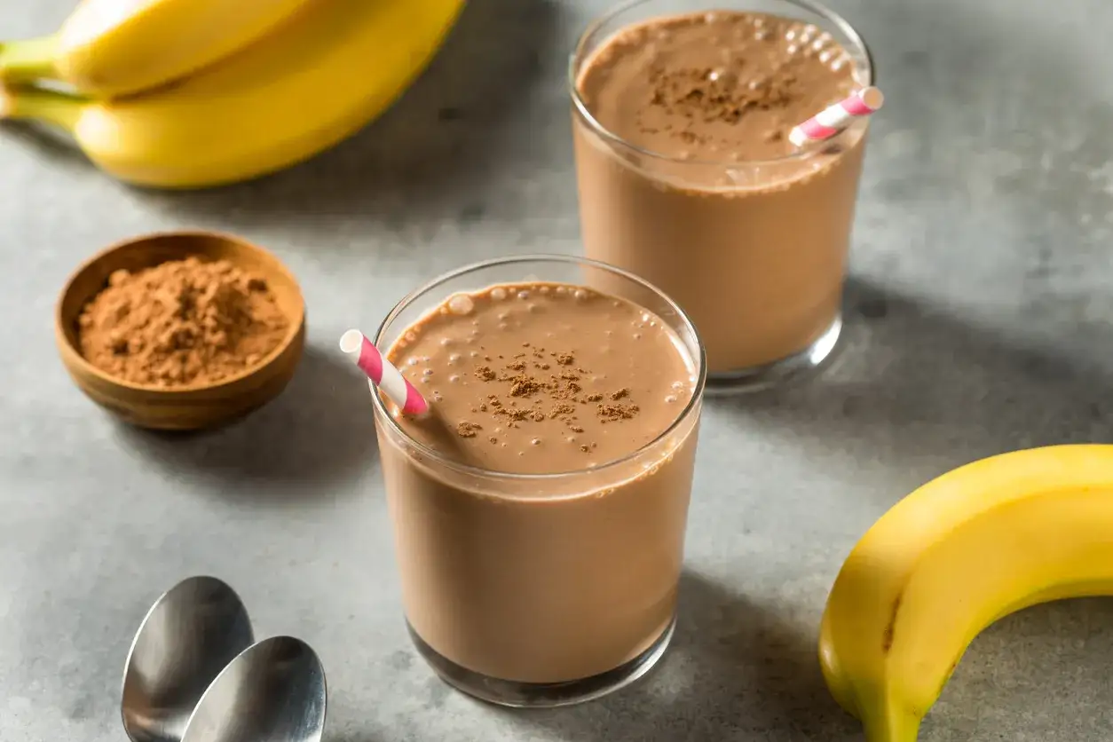koktajl bananowo kakaowy przepis